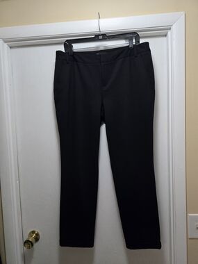 INC International Concepts Black Straight-Leg Pants